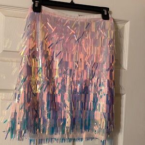 Iridescent Taylor Swift concert skirt
